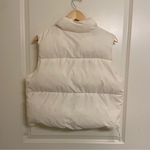 Cream Colored Puffer Vest - Picture 5 of 7